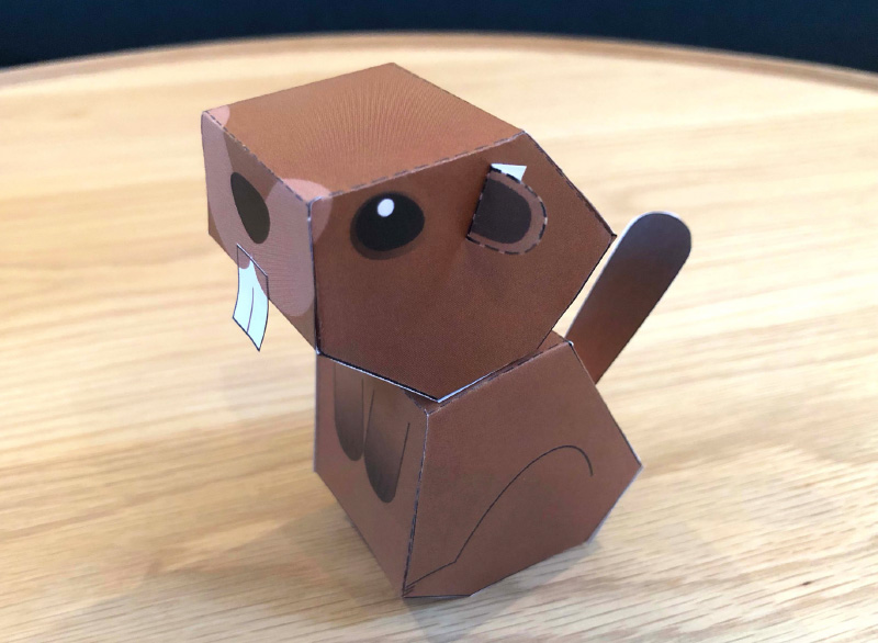 Fiche loisir creatif paper toy marmotte vign800