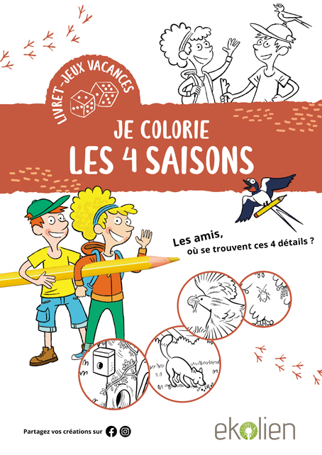 Ton livret-jeux « Je colorie les 4 saisons »